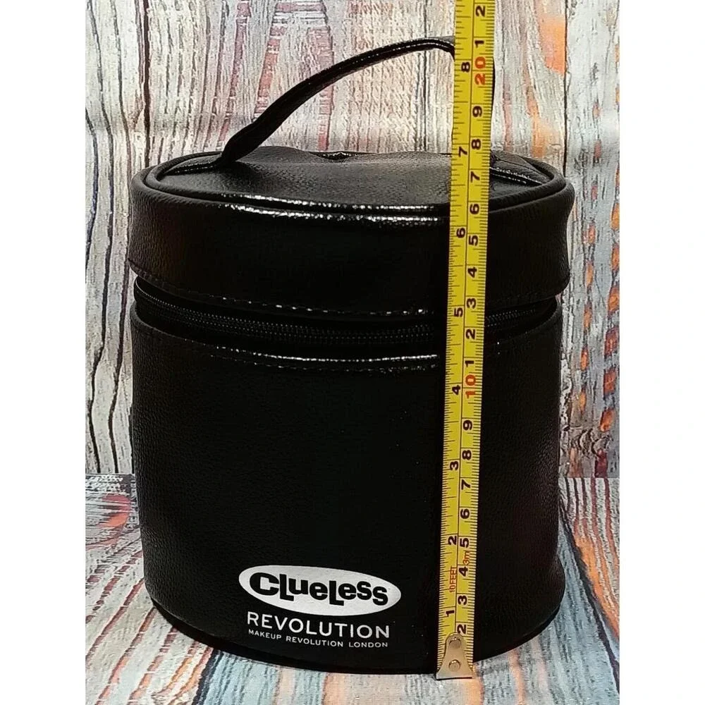 Clueless x Revolution Makeup‎ London Black Faux Leather Vanity Cosmetic Bag Case
